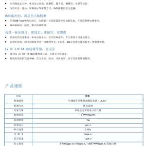 便携式15米激光甲烷检测仪